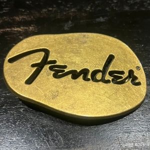 Fender Guitar Potato Shaped Belt Buckle - Vintage Buckle Officially Licensed-New
